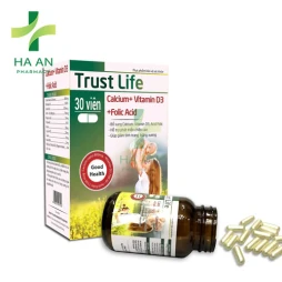 Trust Life Calcium+Vitamin D3+Folic Acid.