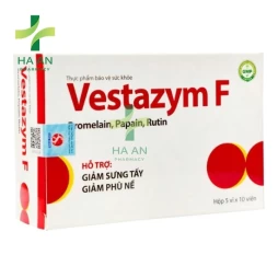 Vestazym F hỗ trợ giảm sưng tấy, phù nề