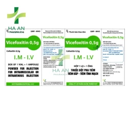 Thuốc Tiêm Vicefoxitin 0,5gCông Ty Cổ Phần Dược Phẩm Vcp