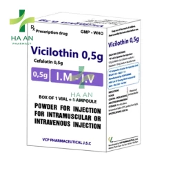 Thuốc Tiêm Vicilothin 0,5gCông Ty Cổ Phần Dược Phẩm Vcp