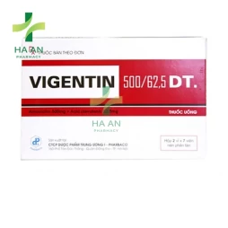 Thuốc Uống Vigentin 500/62,5 DT. Công ty cổ phần dược phẩm Trung ương I - Pharbaco