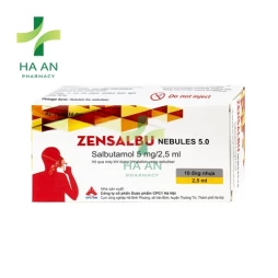 Thuốc Hít qua máy khí dung Zensalbu nebules 5.0Công Ty Cổ Phần Dược Phẩm Cpc1 Hà Nội